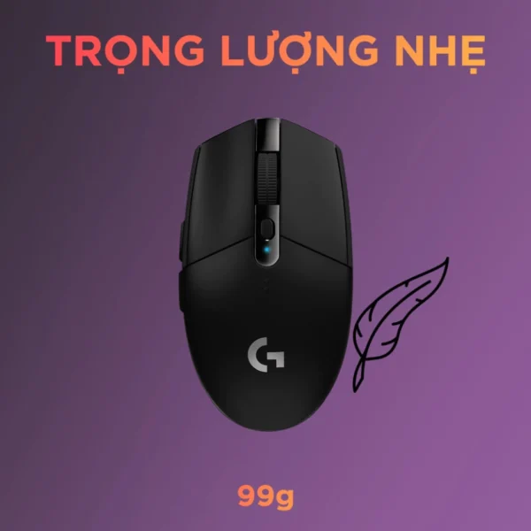 Chuột Gaming Logitech G304 - Logitech G304 Lightspeed 12.000 Dpi mới 100% nguyên seal HOT - Hình ảnh 2