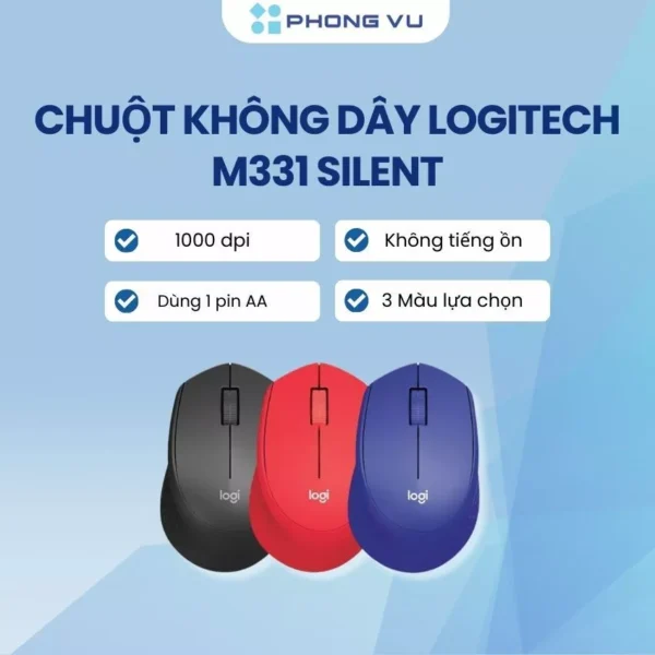 Chuột máy tính Logitech M331 - Bảo hành 12 tháng